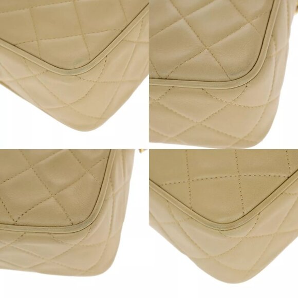 CHANEL CC Mini Matelasse Tassel Chain Shoulder Bag Leather BE Vintage - Picture 15 of 16